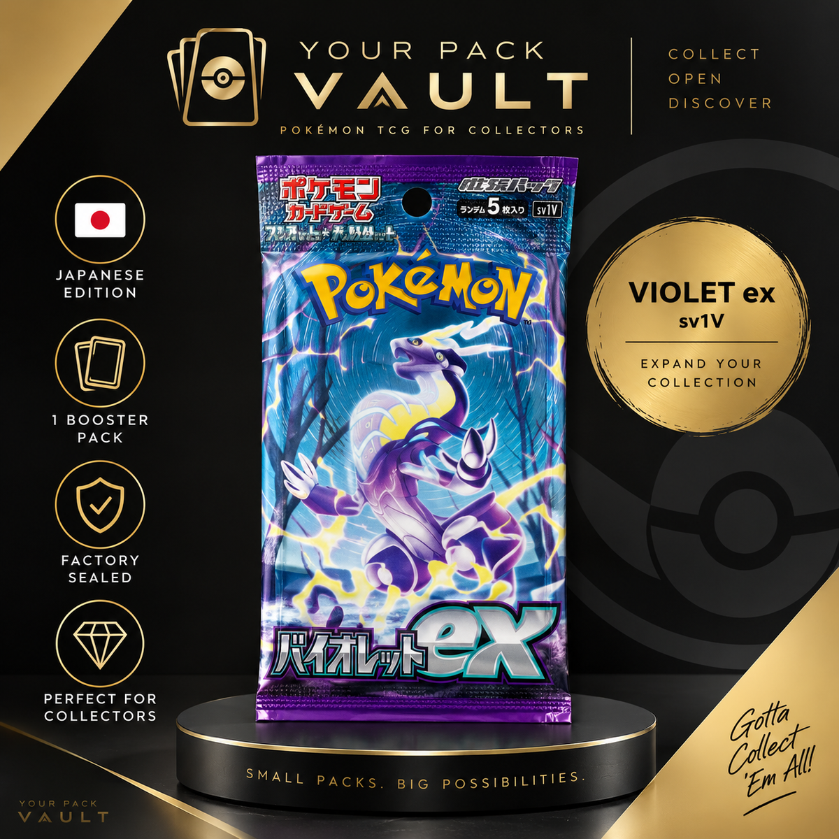 Pokémon TCG Japanese Violet ex sv1V Booster Pack
